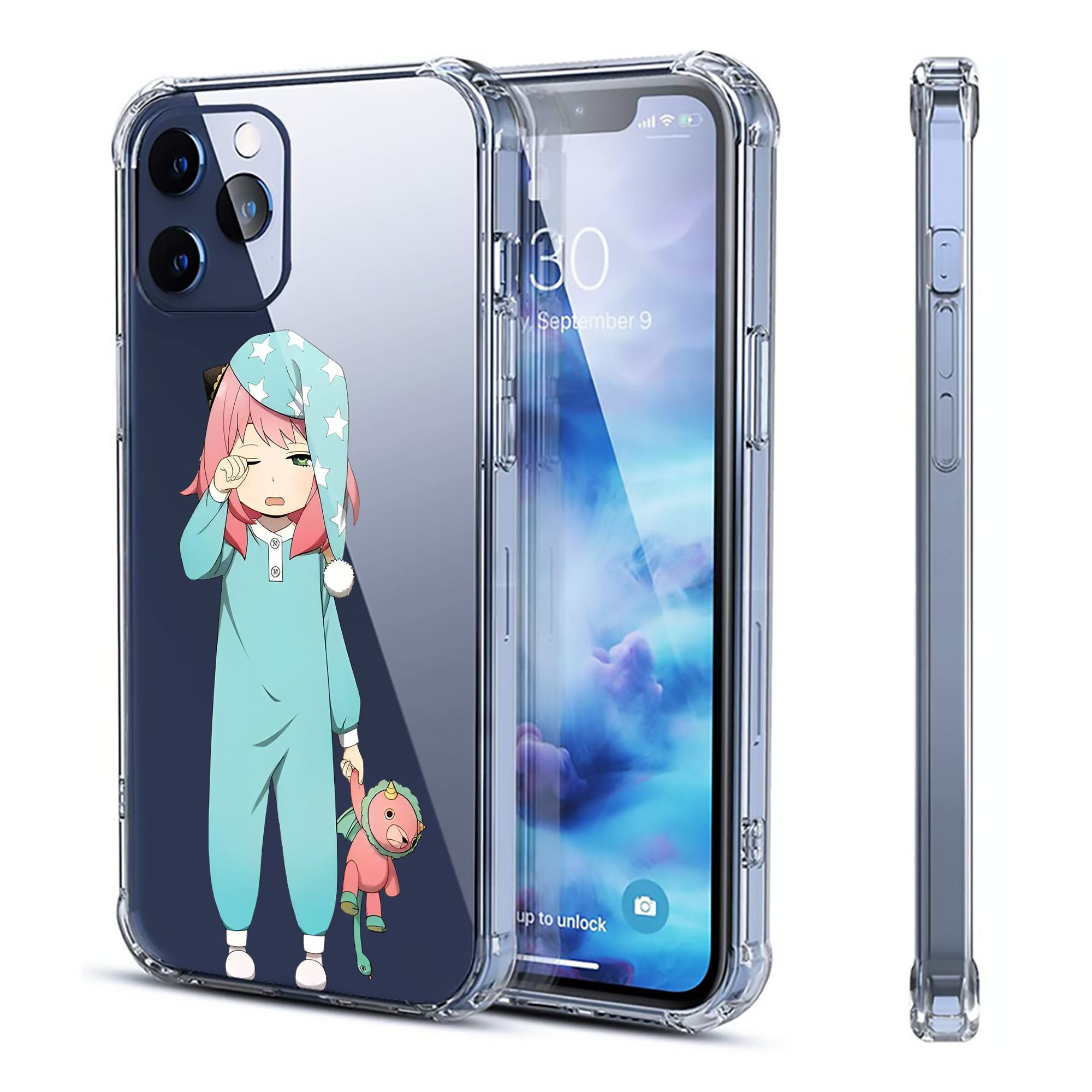 （画像用） SPY×FAMILY间谍家家酒 【iPhone 12シリーズ対応】透明スマホケース（クリアソフトケース）
